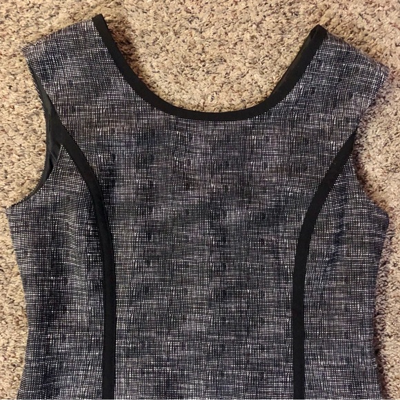 Rafaella Dress Womens 8 Used Black Cream Sleeveless - Picture 12 of 12